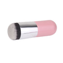 Makeup Cosmetic Face Powder Blush Brush Foundation Tool - Pink Silver