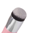 Makeup Cosmetic Face Powder Blush Brush Foundation Tool - Pink Silver
