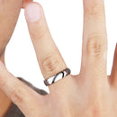 Mens Stainless Steel Real Love Heart Couples Wedding Ring - US size 7