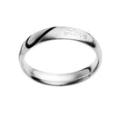 Mens Stainless Steel Real Love Heart Couples Wedding Ring - US size 7