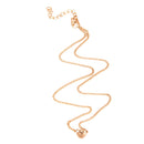 Love Heart Pendant Necklace Present Gift Jewelry - Gold