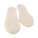 Pair of Men's Comfort Warm Wool Thermal Insoles Beige Size M