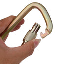 40KN D Carabiner Screw Locking for Rock Climbing Moutaineering