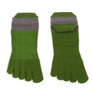 1 Pairs Men's 5 Toe Socks Sports Five Finger Socks Breathable - Green
