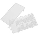 100pcs Flower Design Artificial Half Nail Tips - White