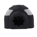 Plastic Kayak Boat Fishing Rod Holder Semicircular Mount - Black