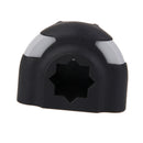 Plastic Kayak Boat Fishing Rod Holder Semicircular Mount - Black