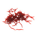 100x Silicone Earthworm Fish Lure Worm Fishing Crankbaits Hooks Baits Tackle