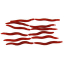 100x Silicone Earthworm Fish Lure Worm Fishing Crankbaits Hooks Baits Tackle