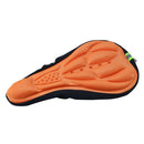 Cycling MTB Bike Bicycle 3D Sponge Saddle Seat Cover Cushion Soft Pad Orange