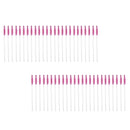 50PCS Disposable Eyelash Brush Mascara Wands Applicator Makeup Tool Rose