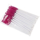 50PCS Disposable Eyelash Brush Mascara Wands Applicator Makeup Tool Rose
