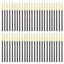 Women Eye Makeup Beauty Disposable Eyelash Brush Mascara Wands Applicator Makeup Cosmetic Tool Pack of 50PCS Yellow