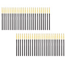 Women Eye Makeup Beauty Disposable Eyelash Brush Mascara Wands Applicator Makeup Cosmetic Tool Pack of 50PCS Yellow