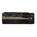 32pcs Soft Cosmetic Eyebrow Shadow Makeup Brush Set with Carry Bag