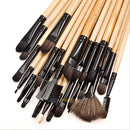 32pcs Soft Cosmetic Eyebrow Shadow Makeup Brush Set with Carry Bag
