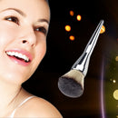 Professional Cosmetic Foundation Makeup Face Blush Powder Brush Tool Silver