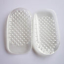 Pair of Silica Gel Heel Cushion Cup Half Insole Pads Pain Relief