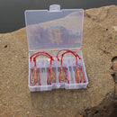 4pcs Carp Fishing Hooks Power Bait Trap Explosion Hooks Tackle & Storage Box