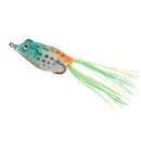 Frog Design Fishing Bait Hooks Tackle Lure - Green Orange
