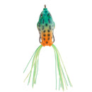 Frog Design Fishing Bait Hooks Tackle Lure - Green Orange