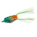 Frog Design Fishing Bait Hooks Tackle Lure - Green Orange