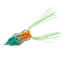 Frog Design Fishing Bait Hooks Tackle Lure - Green Orange