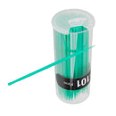100Pcs Disposable Eyelash Extension Micro Brush Applicators Mascara - Green