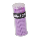 100Pcs Disposable Eyelash Extension Micro Brush Applicators Mascara - Purple