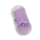 100Pcs Disposable Eyelash Extension Micro Brush Applicators Mascara - Purple