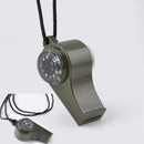 3 In 1 Camping Hiking Emergency Survival Gear Whistle Compass Thermometer