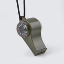 3 In 1 Camping Hiking Emergency Survival Gear Whistle Compass Thermometer