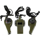 3 In 1 Camping Hiking Emergency Survival Gear Whistle Compass Thermometer