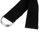 180cm Yoga Stretch Belt Fitness Exercise Training Strap Belt - Black