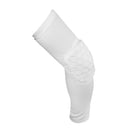 Sports Honeycomb Antislip Arm Sleeve Elbow Protect Gear White M