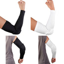 Sports Honeycomb Antislip Arm Sleeve Elbow Protect Gear White M