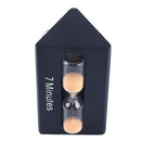 Triangular Hourglass Colore Sand Clock 3/5/7 Minutes Hour Meter - Black A8H6