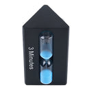 Triangular Hourglass Colore Sand Clock 3/5/7 Minutes Hour Meter - Black A8H6