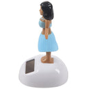 Solar Powered Dancing Hula Girl with Blue Skirt