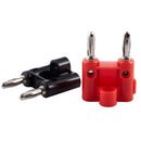 10pack Dual Banana Plug Speaker Connectors Screw Type Black+Red X3U3