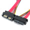 30cm Sata 7+6 pin Male to Female Notebook Hard Disk Drive Converter Extension Cable