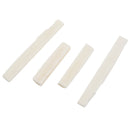 2 Sets of 4pcs 6 String Acoustic Guitar Bone Bridge Saddle and Nut Made of
