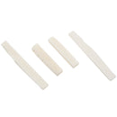 2 Sets of 4pcs 6 String Acoustic Guitar Bone Bridge Saddle and Nut Made of