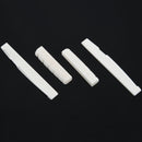 2 Sets of 4pcs 6 String Acoustic Guitar Bone Bridge Saddle and Nut Made of