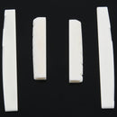 2 Sets of 4pcs 6 String Acoustic Guitar Bone Bridge Saddle and Nut Made of