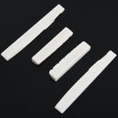 2 Sets of 4pcs 6 String Acoustic Guitar Bone Bridge Saddle and Nut Made of