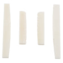 2 Sets of 4pcs 6 String Acoustic Guitar Bone Bridge Saddle and Nut Made of