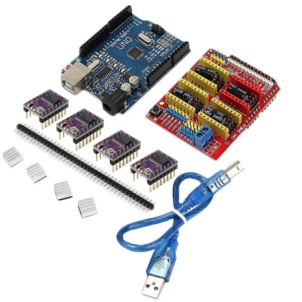 Geekcreit CNC Shield + UNO R3 Board + 4 X DRV8825 Driver Kit For  3D Printer