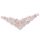 4pcs Rubber Wood Oak Carved Corner Onlay Applique Furniture Home Door