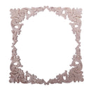 4pcs Rubber Wood Oak Carved Corner Onlay Applique Furniture Home Door Decor